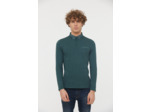 Polo city manches longues en coton jersey détail col et poche poitrine