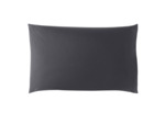 Taie d'oreiller Studio Coton Carbone