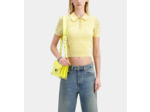 Polo Jaune Clair En Maille Ajourée mellow yellow