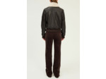 Veste en cuir au col en mouton - NOREA