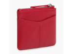 Porte monnaie zippé Charlotte en cuir lisse