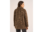 Manteau ample imprimé peau de bête