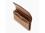 Compagnon zippé Charlotte en cuir lisse métallisé