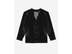 Cardigan details dentelle black