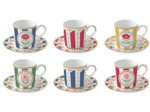 FLOWERY Coffret 6 pt à café