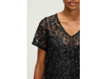 Robe courte à fleurs en sequins - LORINE