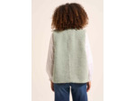 Gilet sans manches en fausse fourrure