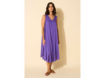 Robe midi à col V