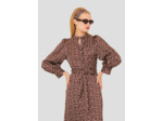 Robe Rivoltina Chocolat en Viscose