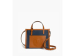 Mini sac cabas Le 125 en cuir grainé