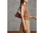 Petit sac bandoulière Sans Couture en cuir lisse