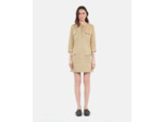 Robe Saharienne Courte Beige beige