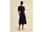 Robe longue manches courtes à motifs