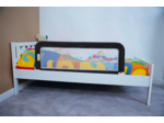 Barrière de lit portable Gris