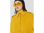Manteau Majorelle Jaune Citron en Laine