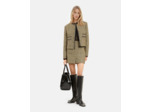 Veste courte en tweed black / gold