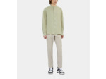 Chemise Vert Clair En Coton Et Lin kaki grey