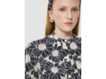 Chemise Calista bleu nuit en broderie anglaise