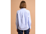 Chemise cintrée en coton rayé avec broderie étoile