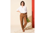 Pantalon jambe large et taille haute
