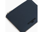 Porte cartes moyen zippé Emile en cuir signature T