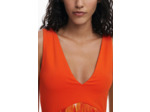 Robe Sans Manches En Tissu – Femme
