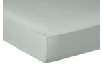 DRAP HOUSSE | Pure White Percale Lavée - Light green