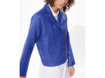 Blouson bleu electrique
