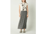 Jupe isa fleurettes noires