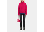 Pull Col Cheminee Et Patte Boutonnee cherry