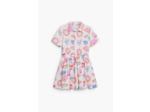 Robe À Manches Courtes En Tissu – Fille