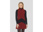 Robe Respect Bordeaux en Polyester