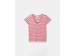 Top jersey à rayures rouge
