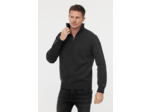 Pull col camioneur zippé en laine épaisse