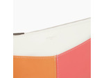 Pochette zippée avec bandoulière amovible Charlotte en cuir lisse