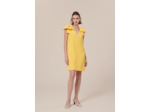 Robe Remarquable Jaune en Polyester