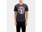 T-Shirt Avec Print Devant Vintage carbone