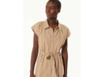 Robe rayure marron glace
