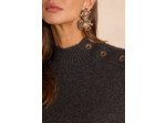 Pull col montant BRADLEY en 100% cachemire - 4 fils