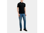 Polo Noir En Coton black / pink