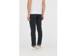 Pantalon faux uni, straight fit, taille medium haute,jambe ajustée