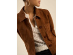 Veste surchemise en suede