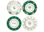 BOTANIC CHIC Cof 4 ass dessert 19cm