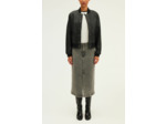 Jupe midi en denim anthracite - CLAUDIA