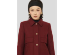 Manteau Marley Bordeaux en Laine