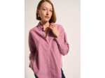 Chemise oversize en coton rayé à épaules tombantes