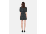 Robe Noire Courte À Pois black white