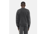 Sweat col rond avec print devant black washed