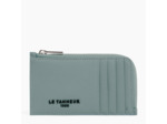 Porte carte large zippé Emile en cuir signature T