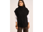 Pull sans manches col roulé